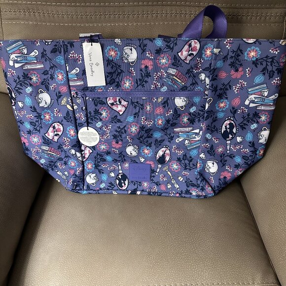Vera Bradley Disney Beauty & The Beast Belle's Friends XL Family Tote Bag NWT - Picture 2 of 5
